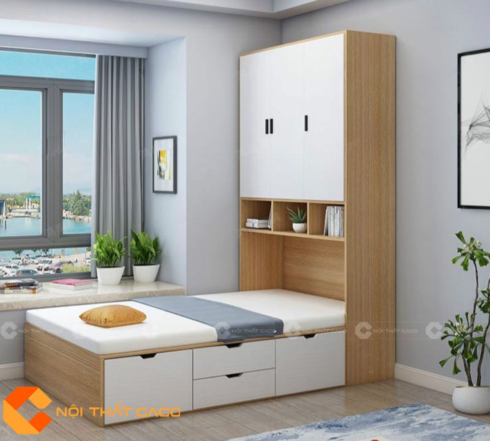 Giường Ngủ Gỗ Công Nghiệp GN110