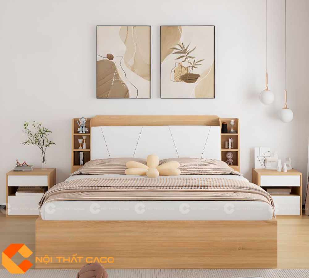 Giường Ngủ Gỗ Công Nghiệp GN111