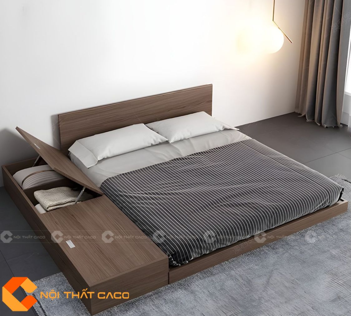 Giường Ngủ Gỗ Công Nghiệp GN118