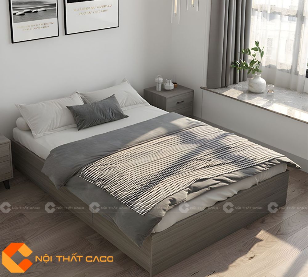 Giường Ngủ Gỗ Công Nghiệp GN121