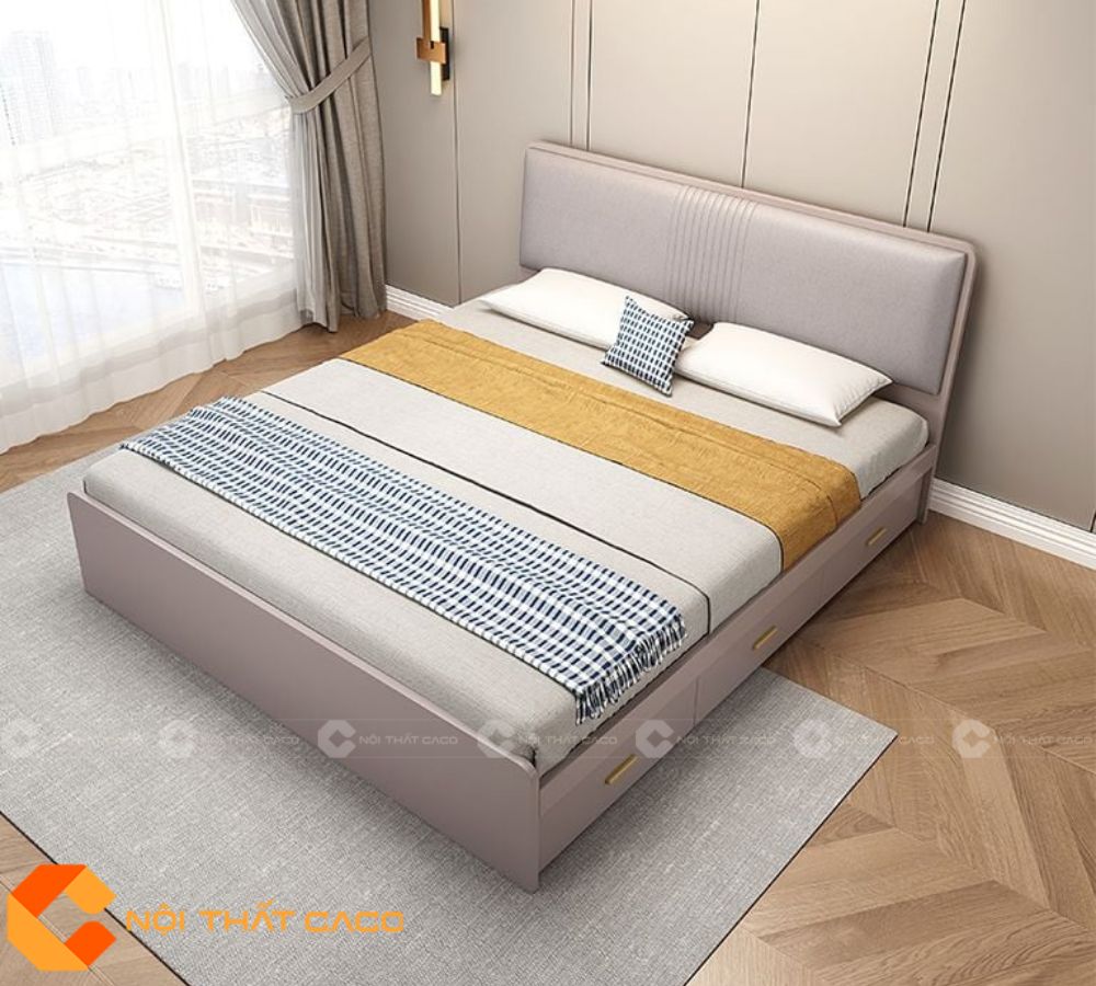 Giường Ngủ Gỗ Công Nghiệp GN125