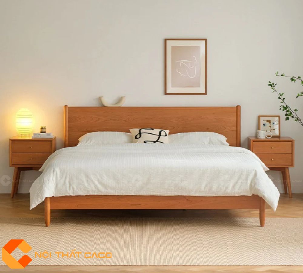 Giường Ngủ Gỗ Tự Nhiên GNTN066 Sang Trọng, Hiện Đại 