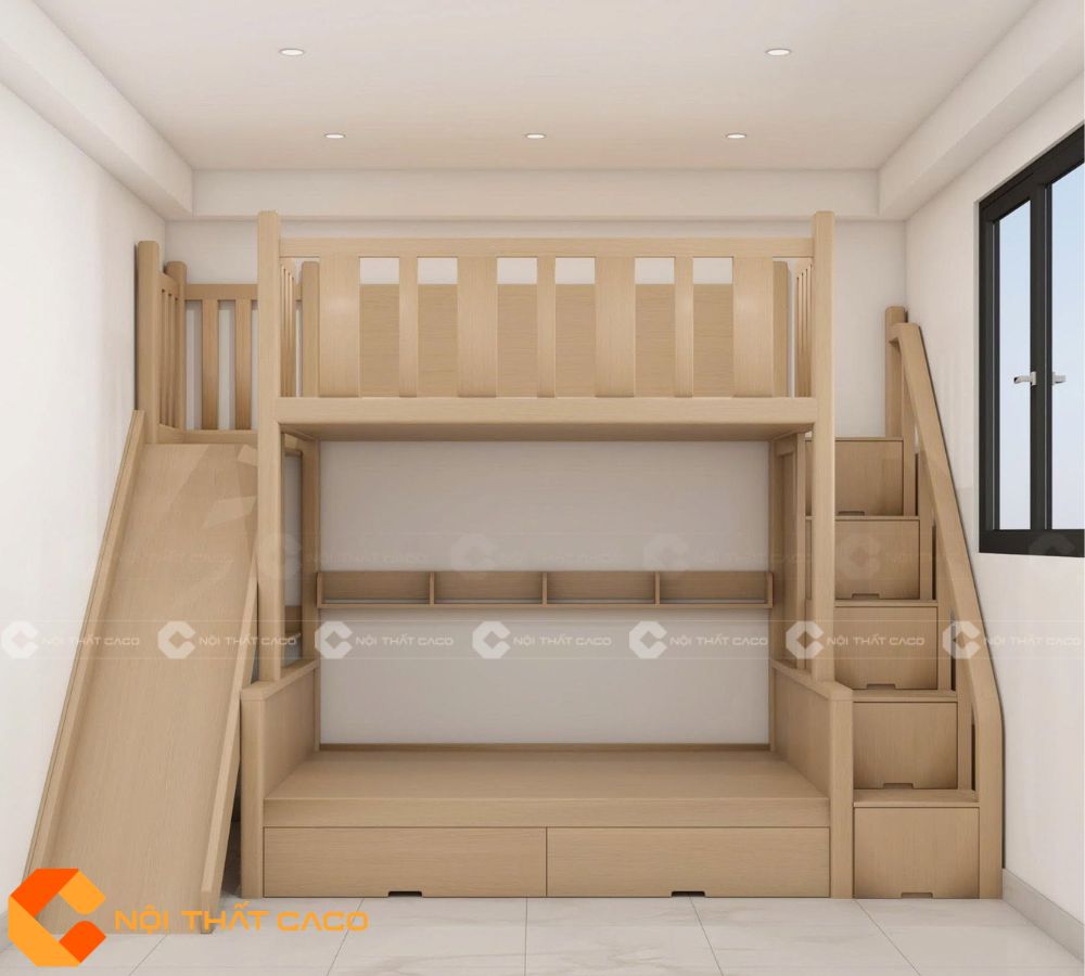 Giường Tầng Gỗ Tự Nhiên GT074