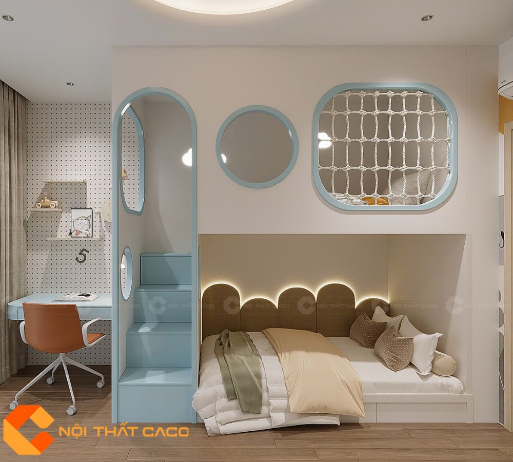 Giường Tầng GT039 Thiết Kế Trẻ Trung 