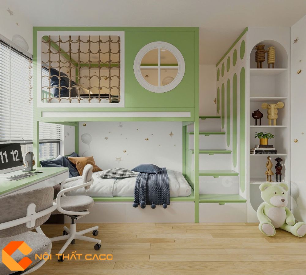 Giường Tầng GT044 Thông Minh Giá Xưởng 