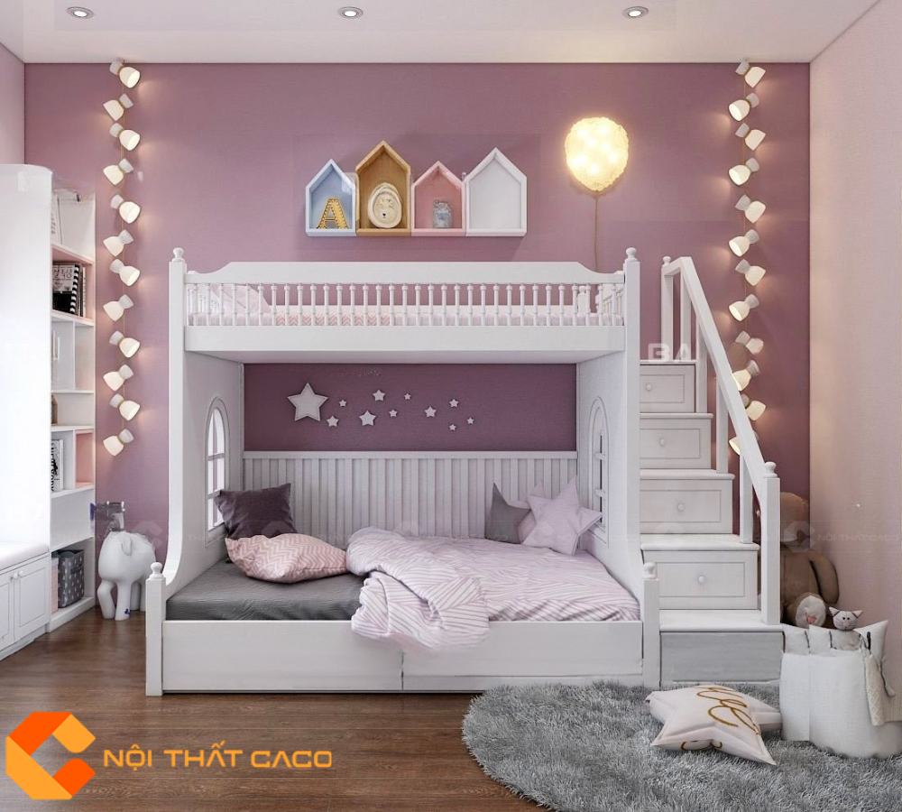 Giường Tầng GT055 Sang Trọng