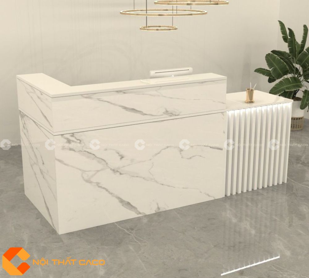 Quầy Lễ Tân Gỗ Công Nghiệp QLT019