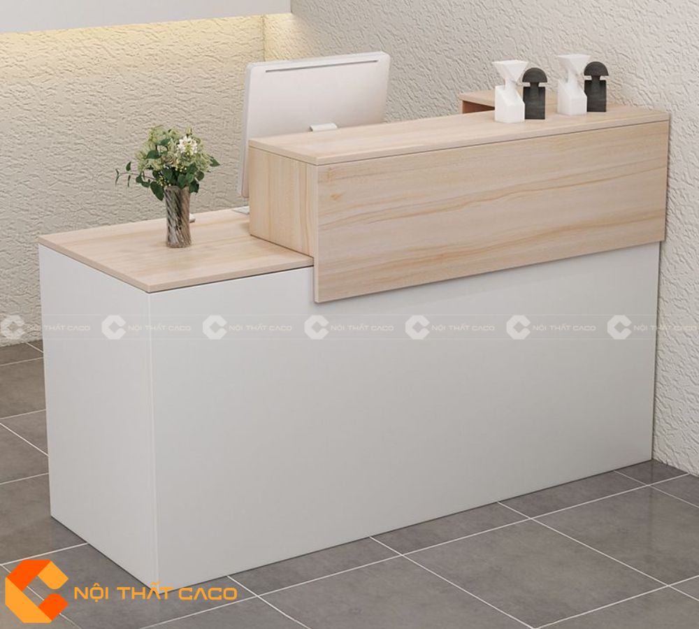Quầy Lễ Tân Gỗ Công Nghiệp QLT022
