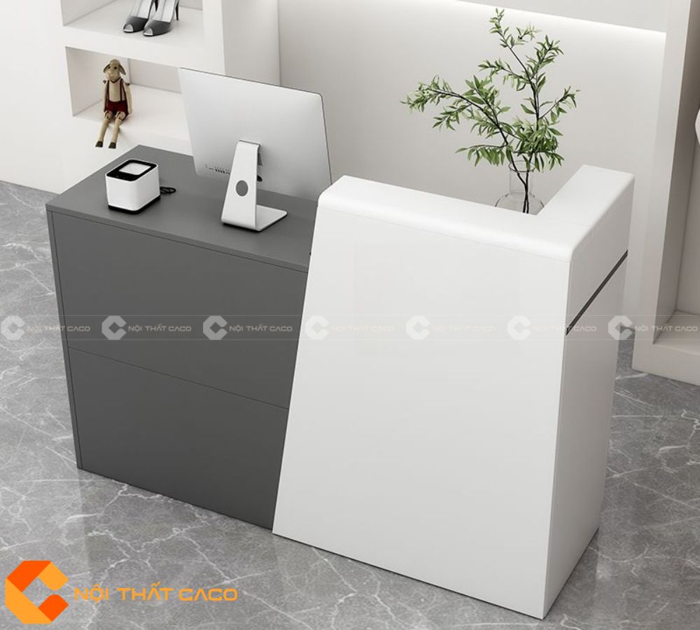 Quầy Lễ Tân Gỗ Công Nghiệp QLT023