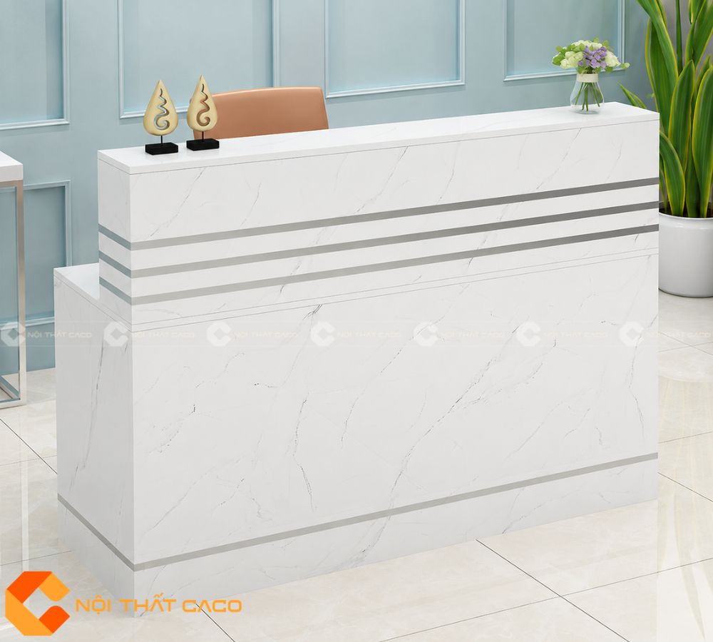 Quầy Lễ Tân Gỗ Công Nghiệp QLT027