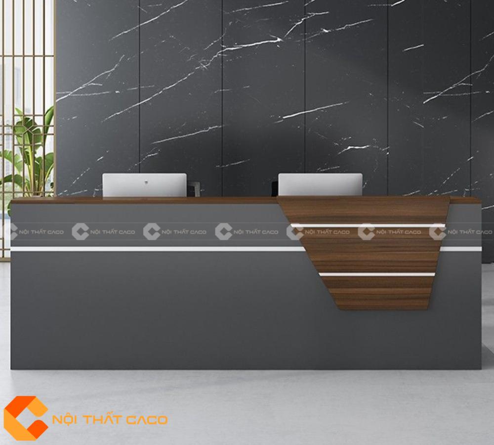 Quầy Lễ Tân Gỗ Công Nghiệp QLT039