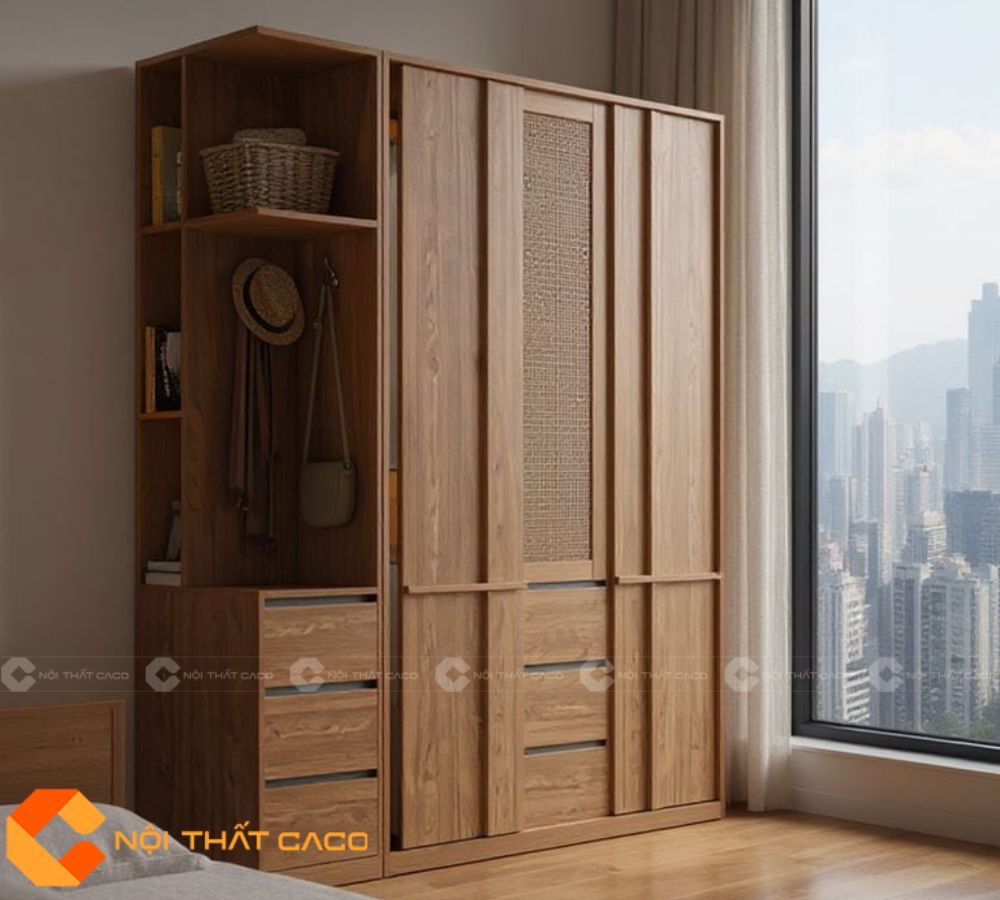 Tủ Áo Gỗ Công Nghiệp TAM087