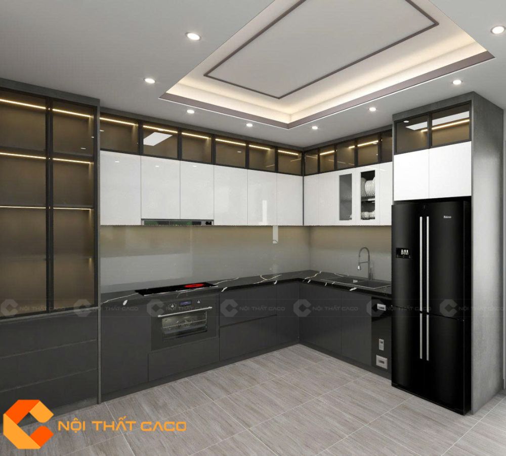 Tủ Bếp Acrylic TBA074