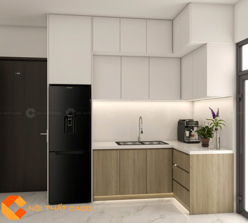 Tủ Bếp Gỗ Công Nghiệp TBM061 Đẹp Chất Lượng 