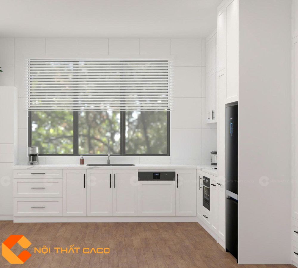 Tủ Bếp Gỗ Công Nghiệp TBM117