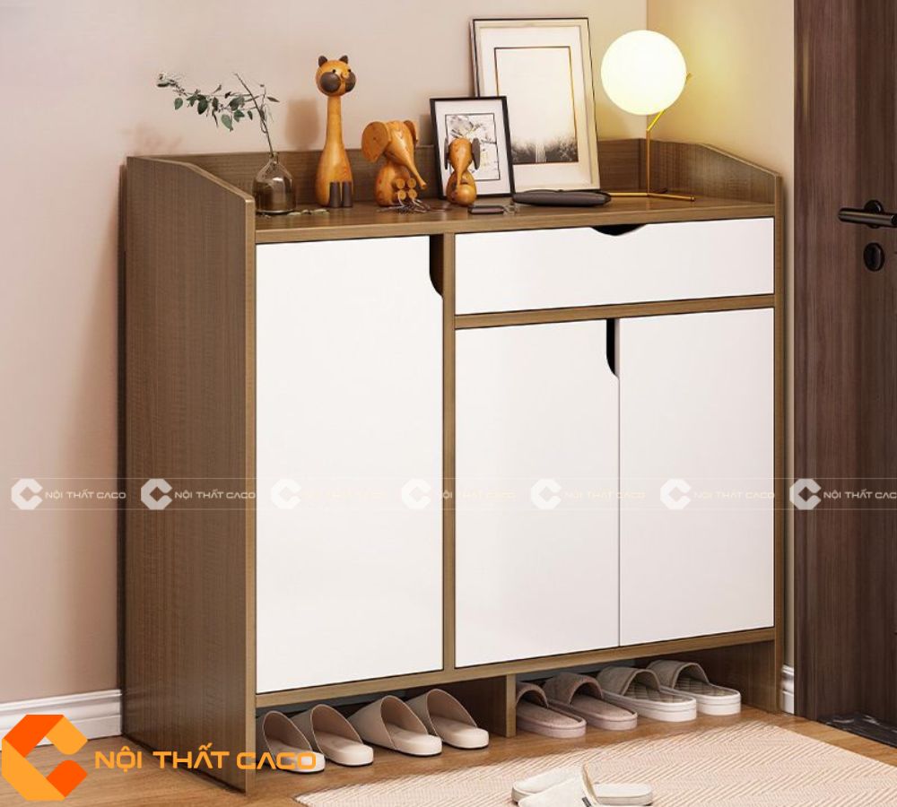 Tủ Để Giày Dép Chất Liệu Gỗ MDF Bền Bỉ Với Thời Gian - TG040