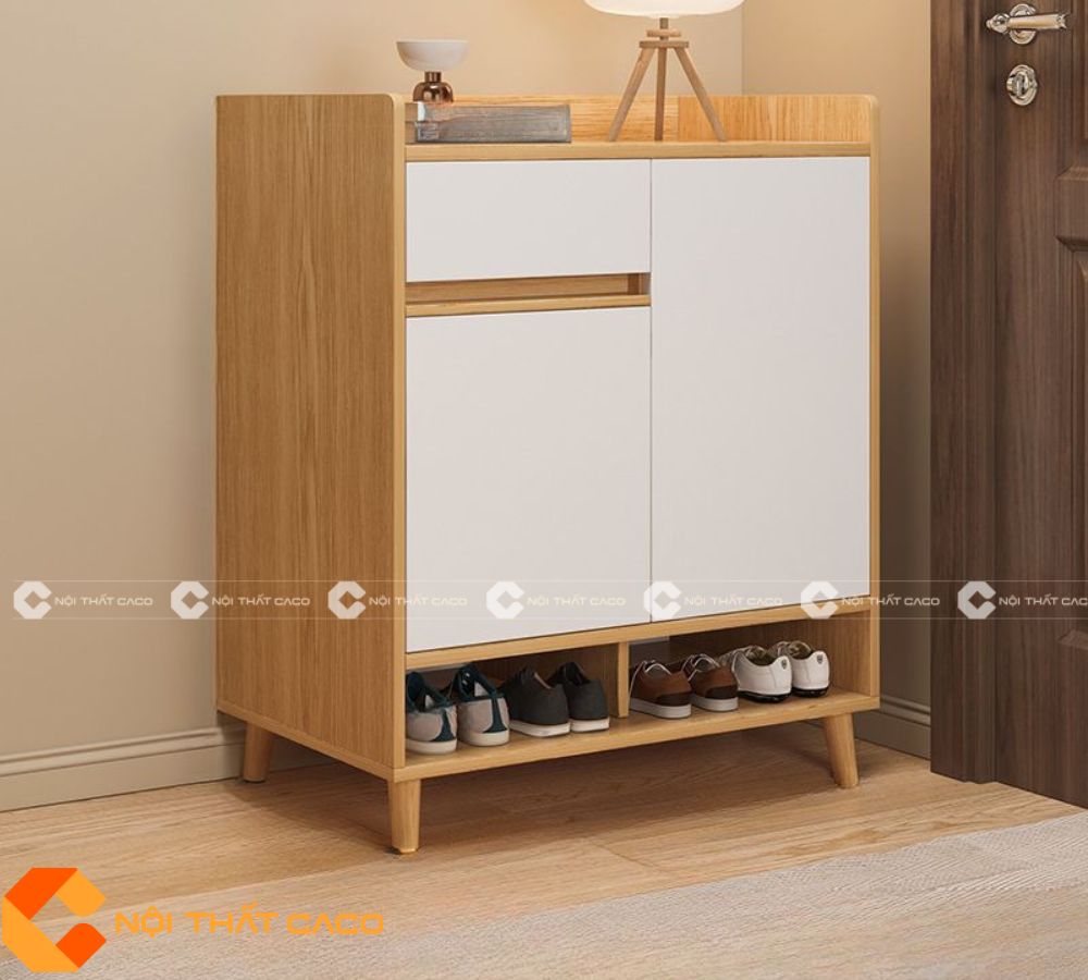 Tủ Giày Dép Gỗ MDF Cao Cấp Với phong Cách Tối Giản - TG053