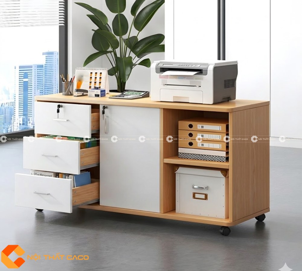 Tủ Hồ Sơ Gỗ Công Nghiệp THS025
