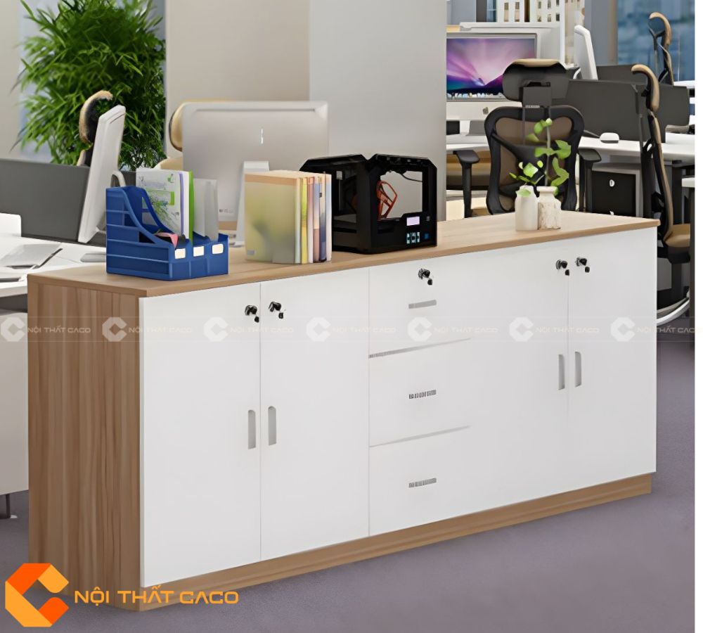 Tủ Hồ Sơ Gỗ Công Nghiệp THS036