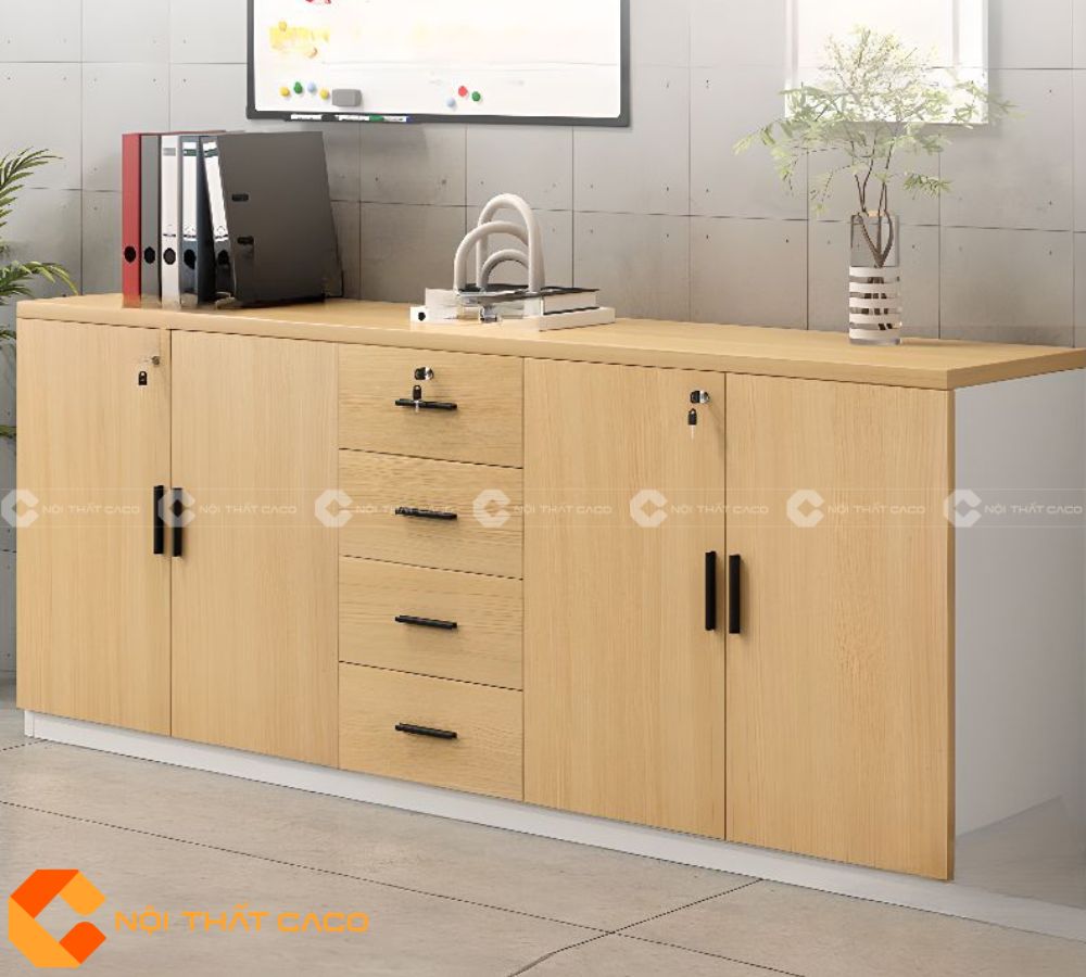 Tủ Hồ Sơ Gỗ Công Nghiệp THS037