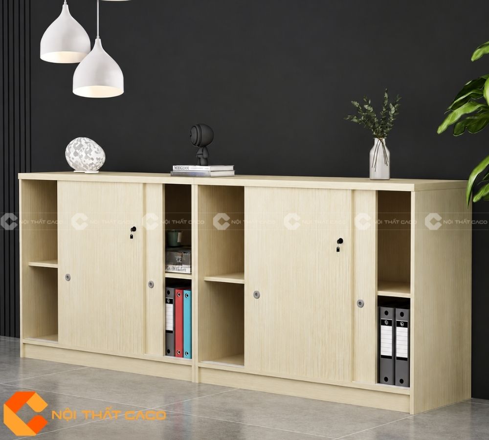 Tủ Hồ Sơ Gỗ Công Nghiệp THS043