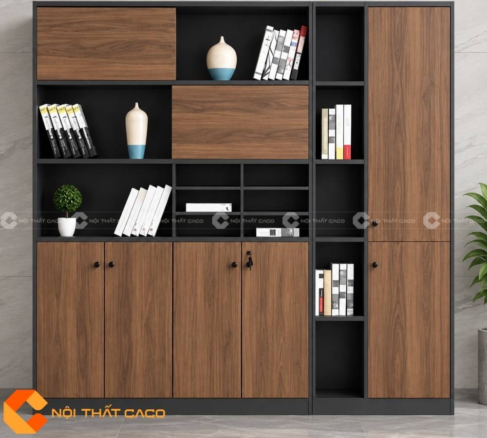 Tủ Hồ Sơ Gỗ Công Nghiệp THS048
