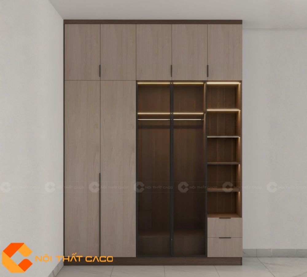Tủ Quần Áo Cánh Kính TAK094