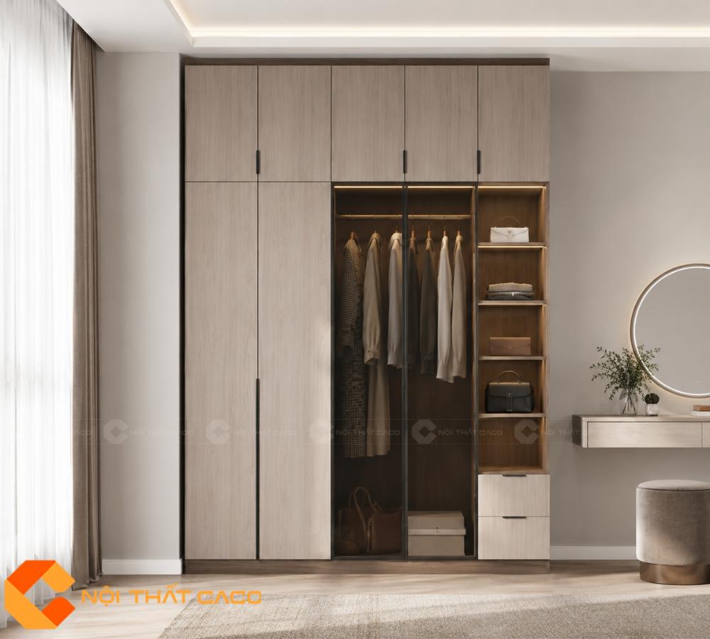 Tủ Quần Áo Cánh Kính TAK094