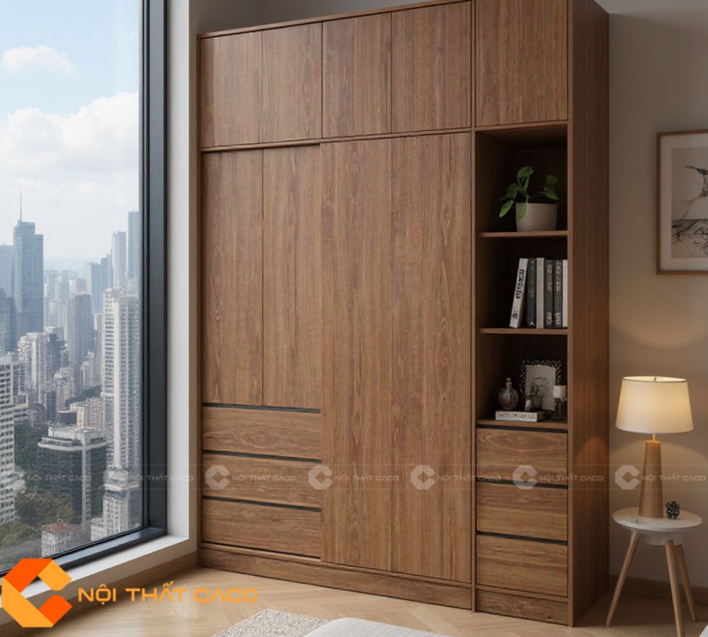 Tủ Quần Áo Gỗ Công Nghiệp TAM091