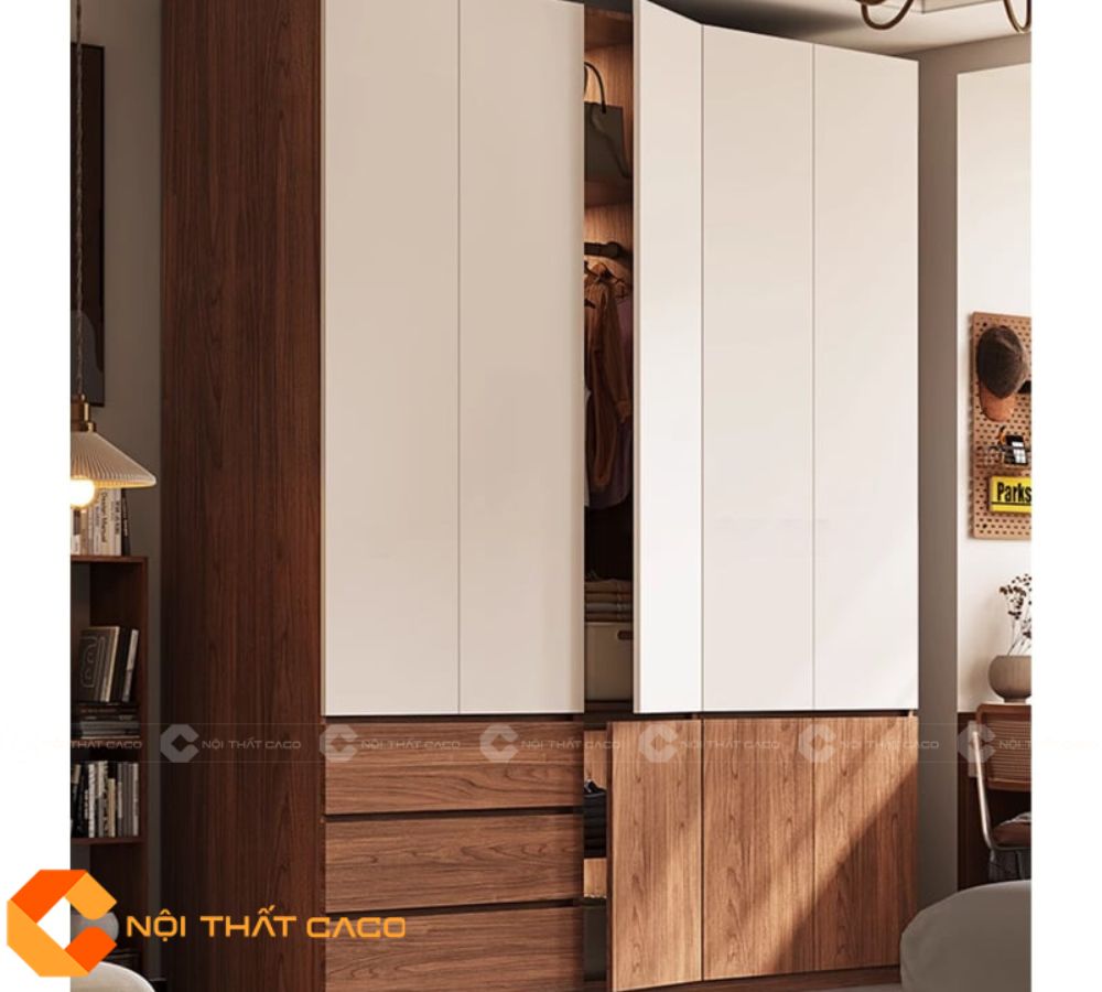 Tủ Quần Áo Gỗ Công Nghiệp TAM094