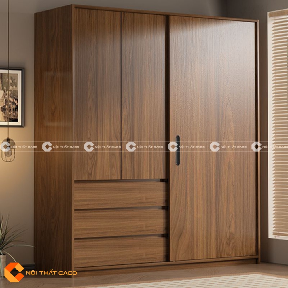 Tủ Quần Áo Gỗ MDF Bền Bỉ Hiện Đại Tối Ưu Không Gian - TAM065