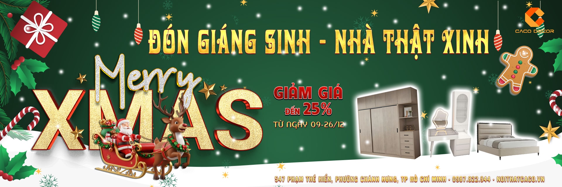 Nội Thất CaCo sale giáng sinh