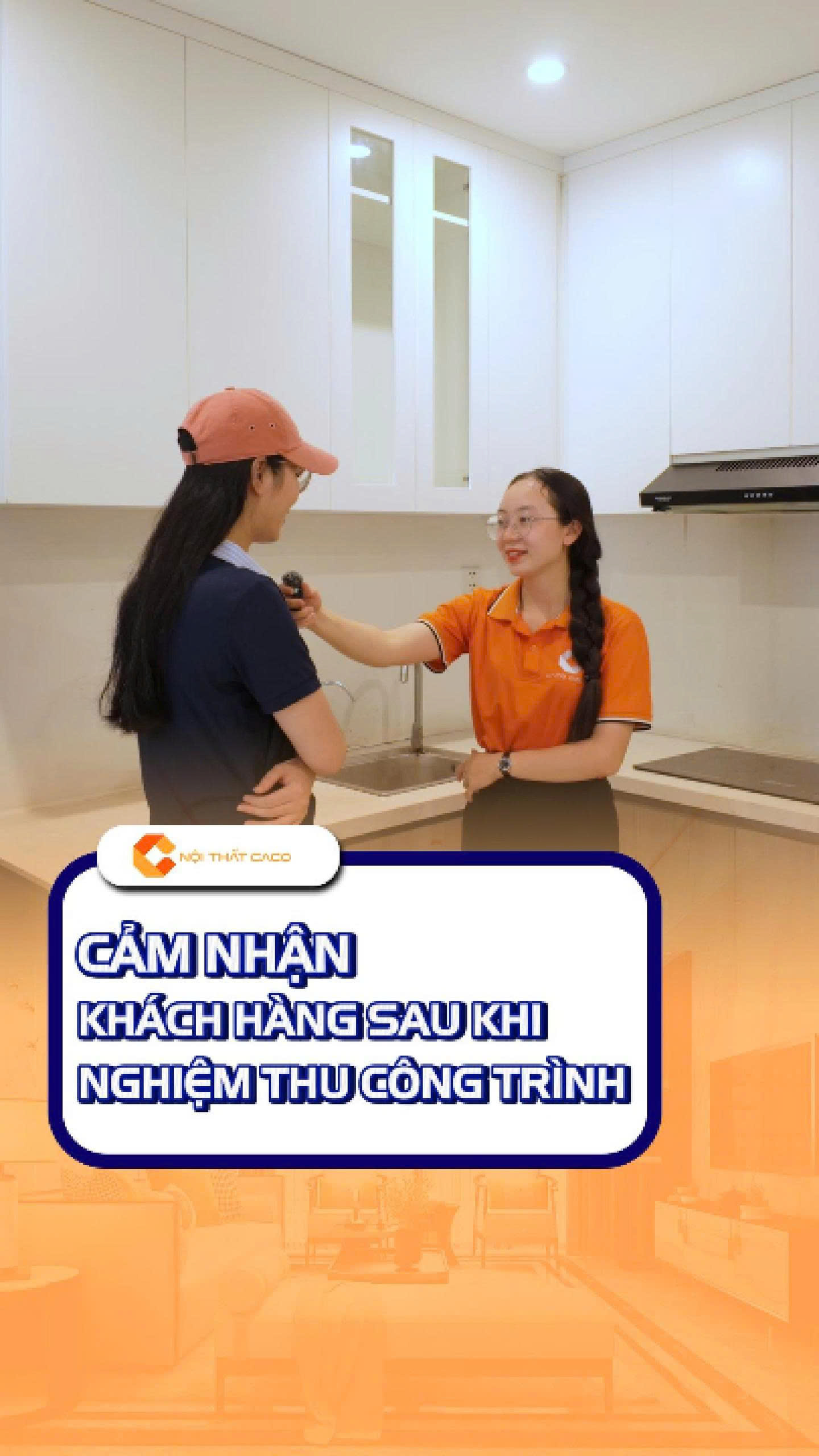 Phỏng Vấn Khách Hàng Sau Thi Công Tủ Bếp Tại Nội Thất CaCo