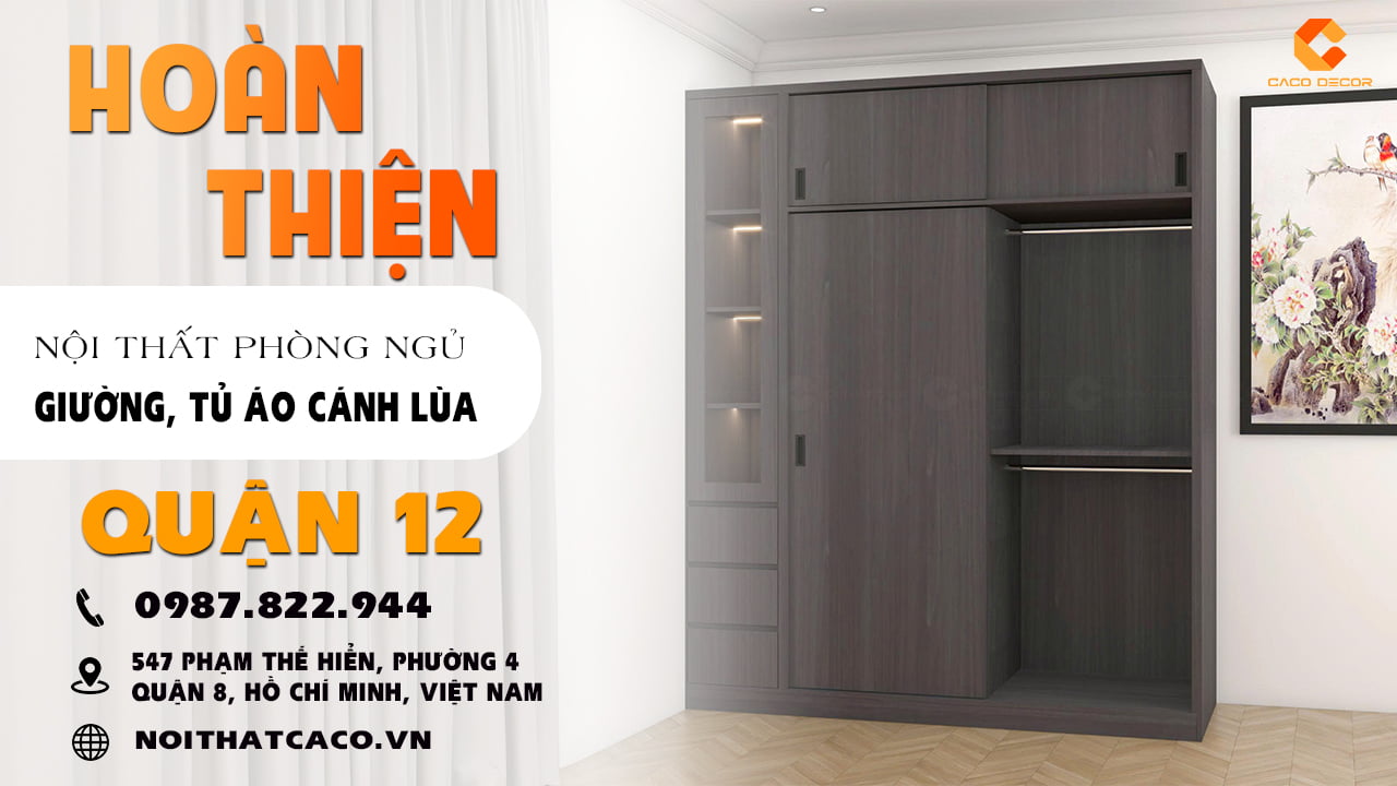 avatar video Thi Công Nội Thất Phòng Ngủ Màu Xám Hiện Đại Tại Quận 12