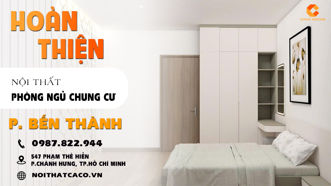 avatar video Hoàn Thiện Combo Phòng Ngủ Màu Trắng Tại Chung Cư Bến Thành
