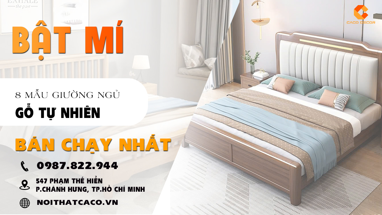avatar video TOP 8 Giường Ngủ Gỗ Tự Nhiên Bán Chạy Nhất Tại Nội Thất CaCo