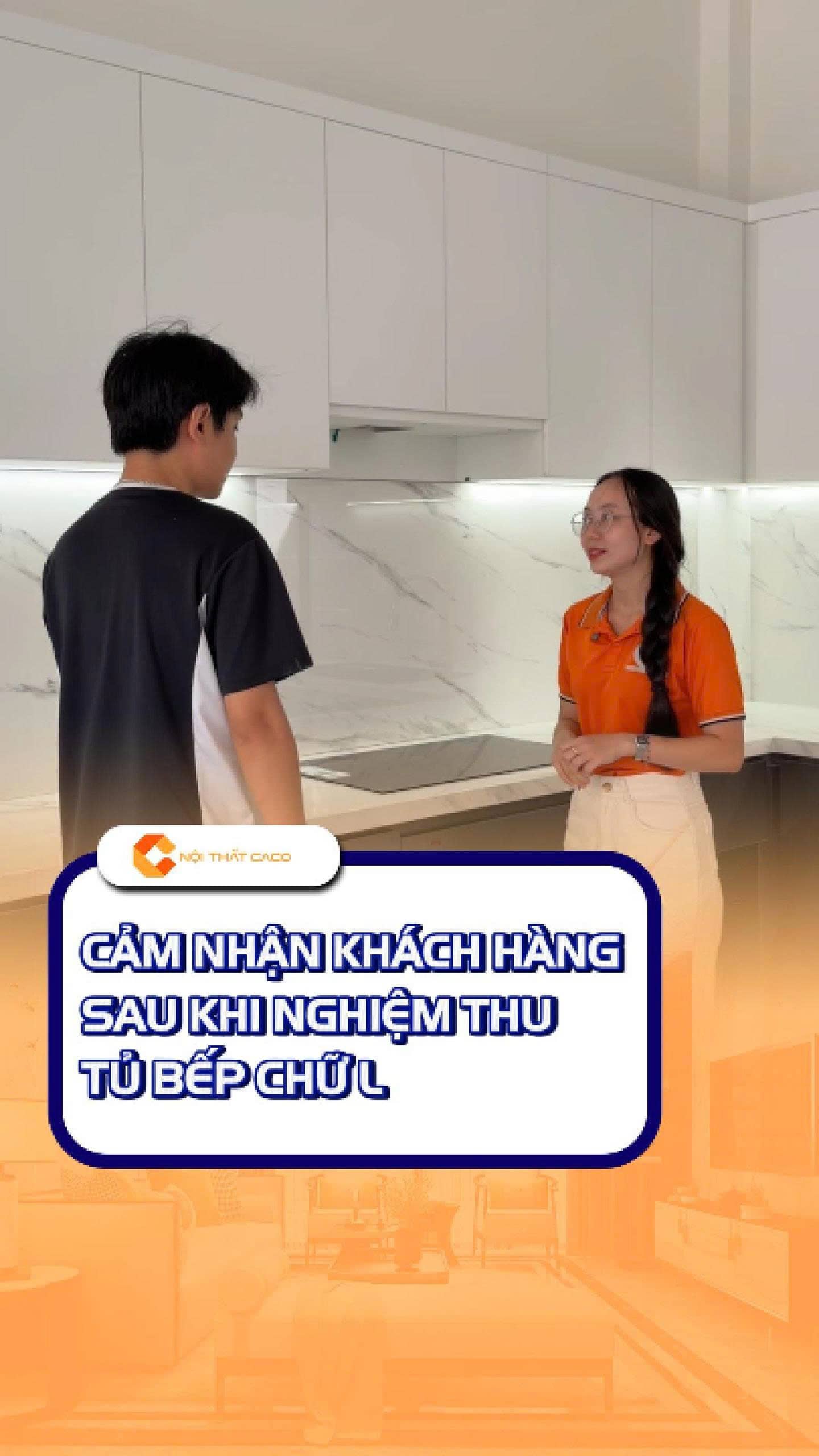 Cảm Nhận Khách Hàng Sau Thi Công Tủ Bếp Chữ L P. Phú Định