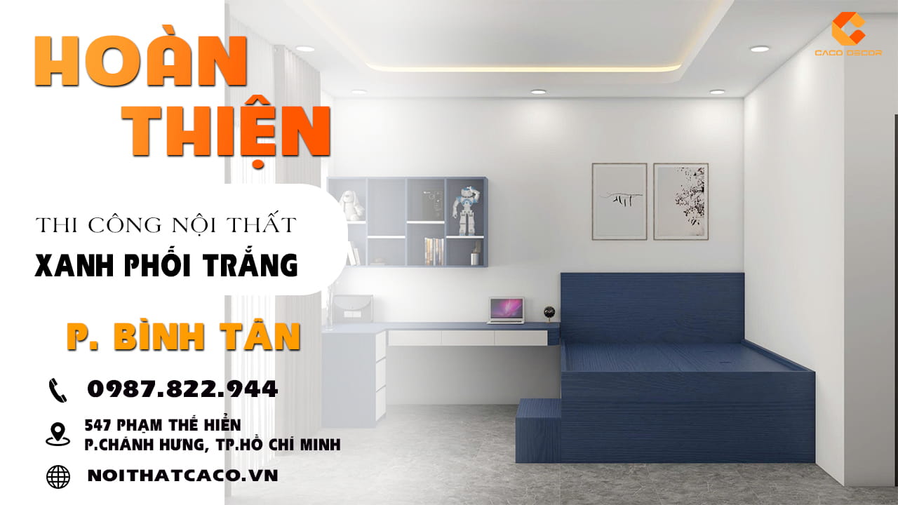 avatar video Hoàn Thiện Combo Phòng Ngủ Xanh Phối Trắng Phường Bình Tân