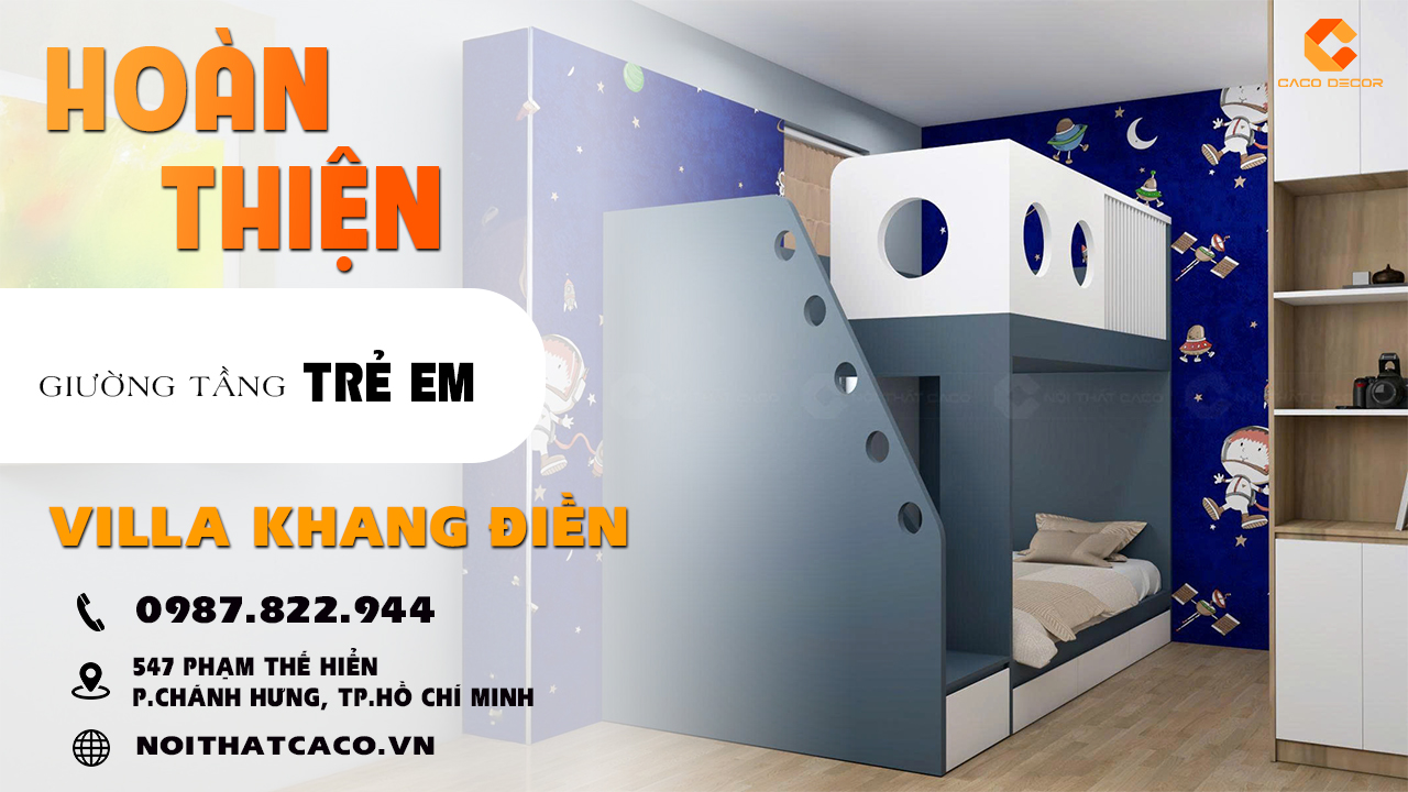 avatar video Bàn Giao Giường Tầng Trẻ Em Thông Minh Tại Villa Khang Điền