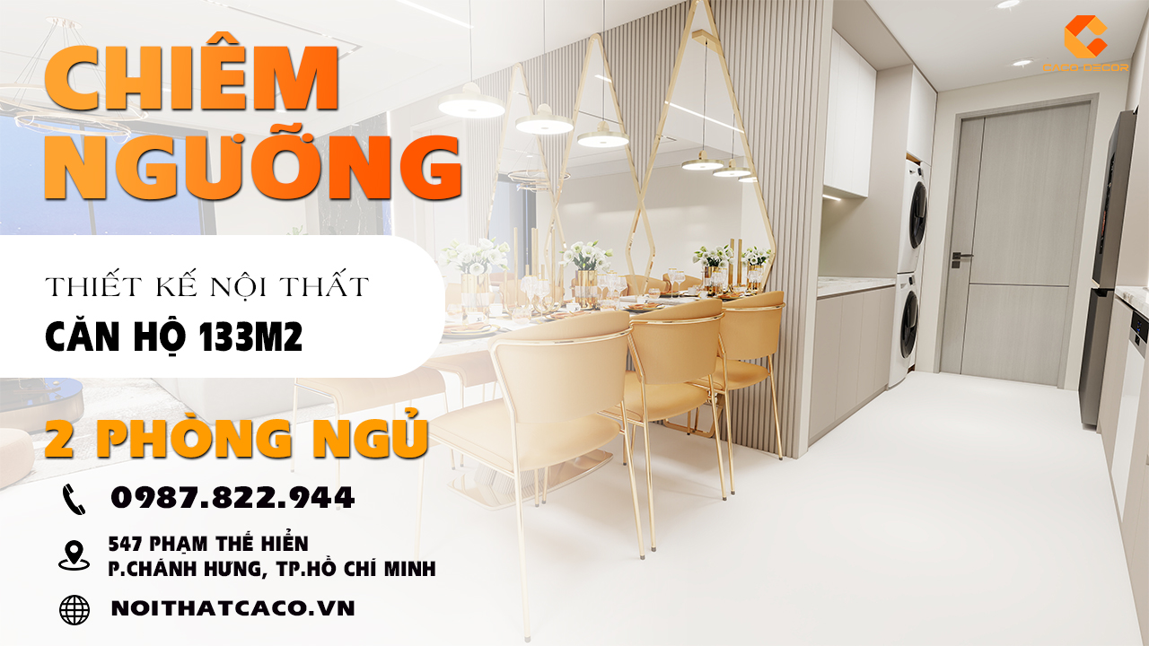 avatar video Thiết Kế Nội Thất Căn Hộ Vinhomes 133m2 2 Phòng Ngủ