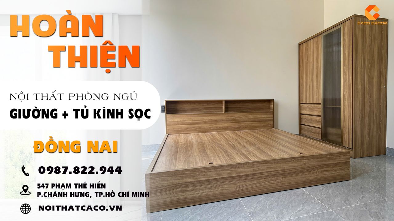 avatar video Thi Công Nội Thất Phòng Ngủ Giường Tủ Kính Sọc Tại Đồng Nai